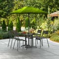 Lancaster Table & Seating 6' Moss Green Push Lift Aluminum Umbrella 164UMBAL06HG